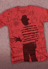 NIGHTMARE ON ELM STREET - SCRIBBLES (ALL OVER PRINT) DISCONTINUED - LIMITED QUANTITIES AVAILABLE [MENS SHIRT]