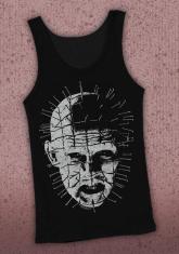 HELLRAISER - PINHEAD (CLOSE-UP) DISCONTINUED - LIMITED QUANTITIES AVAILABLE [ADULT TANKTOP]