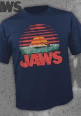JAWS - SUNSET (NAVY) [GUYS SHIRT]