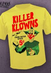 KILLER KLOWNS FROM OUTER SPACE - TRADING CARDS (YELLOW) [MENS SHIRT]