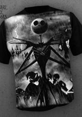 NIGHTMARE BEFORE CHRISTMAS - SHADOWS [FULL FRONT PRINT SHIRT]