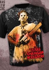 TEXAS CHAINSAW MASSACRE - LEATHERFACE [FULL FRONT PRINT SHIRT]